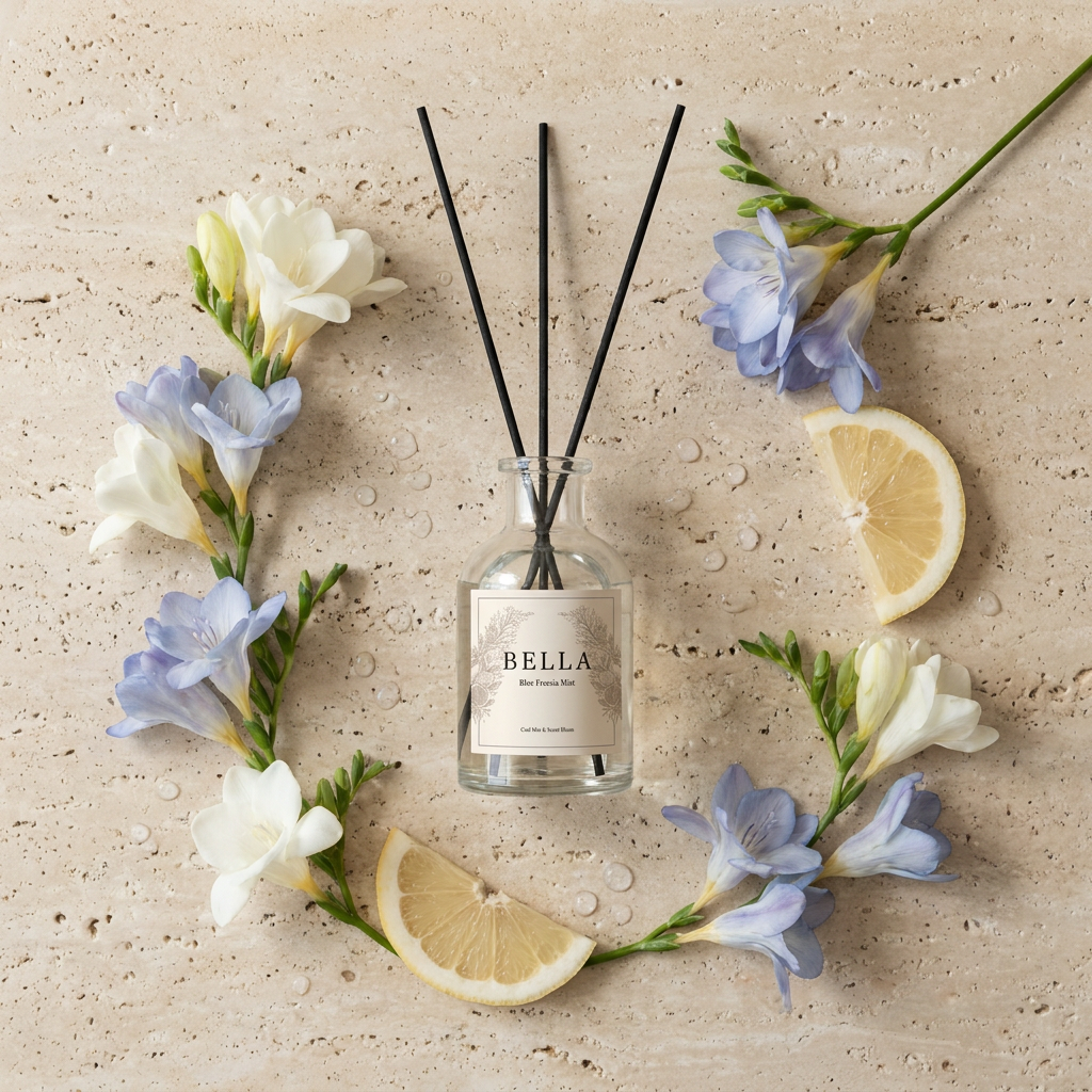 果霧蒼藍 flatlay